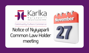 Nyiyaparli Common Law Holder meeting